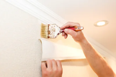 Pose de papier peint à Sain-Bel — revêtements muraux et toiles de verre